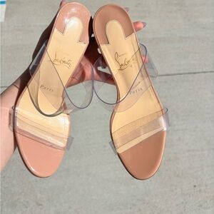 Christian Louboutin Nude Strap just nothing 85